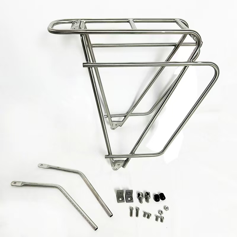 Bike Cargo Rack - Bicycle Rear Luggage Titanium Bike Rear