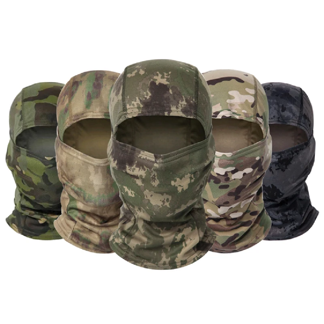 Aero Cycling Helmet - Camouflage Balaclava Hat Cycling Full Face