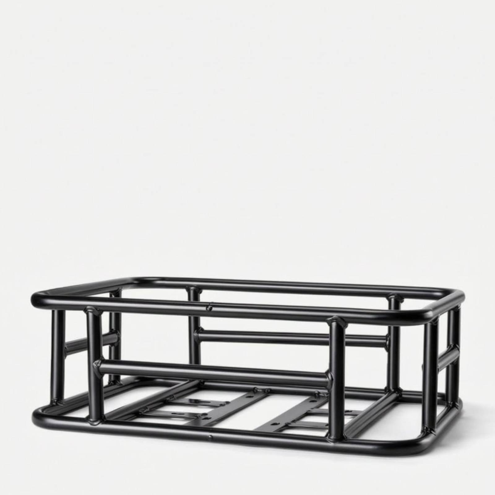 Cycling Gear Rack - Metal Bike Basket Rounded Corners Rectangular
