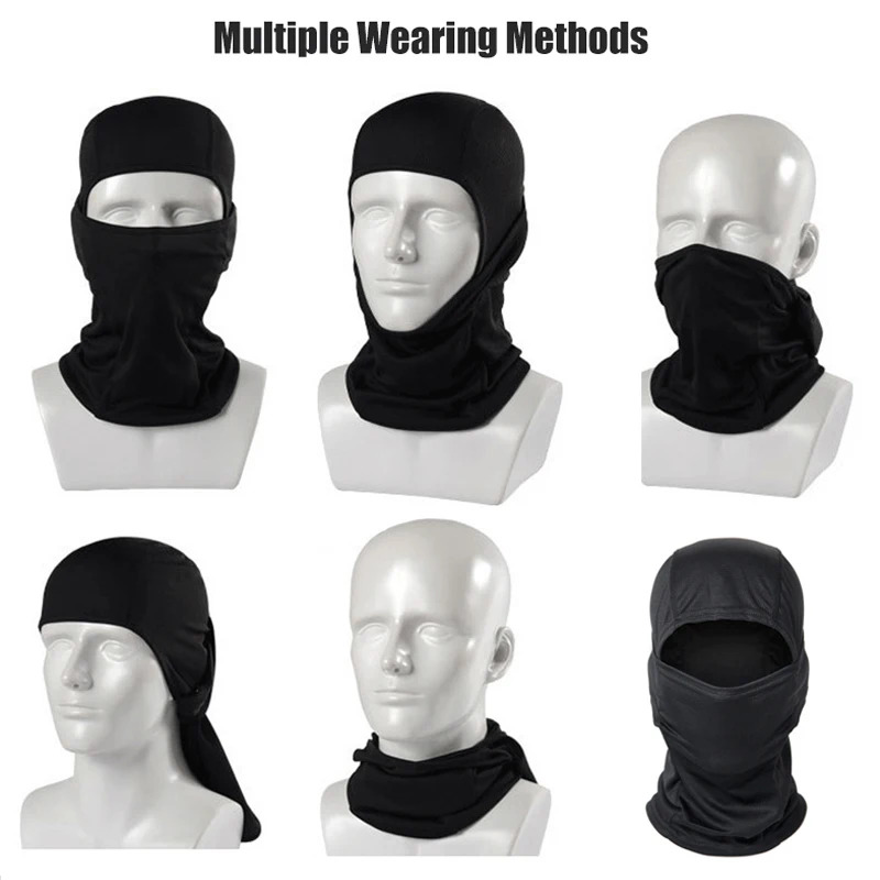 Aero Cycling Helmet - Camouflage Balaclava Hat Cycling Full Face