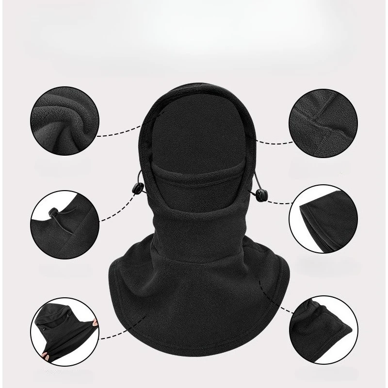 Cycling Gear For Cold Weather - Thermal Windproof Balaclava Fleece Lined Face