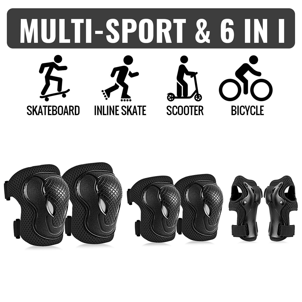 6Pcs/Set Kids/Youth Knee Pad E - Youth Cycling Gear review and price