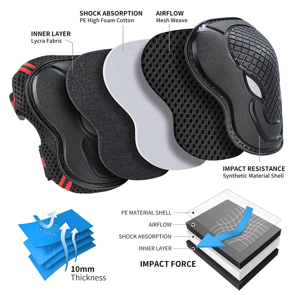 6PCS Adult/Youth Knee Pad Elbo - Youth Cycling Gear review and price