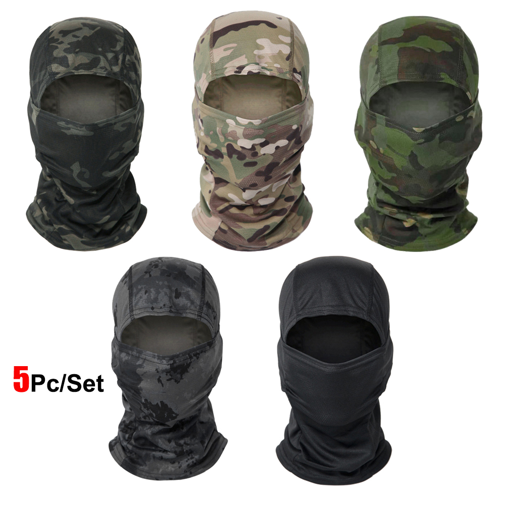 5Pcs/Set Camouflage Balaclava  - Aero Cycling Helmet review and price