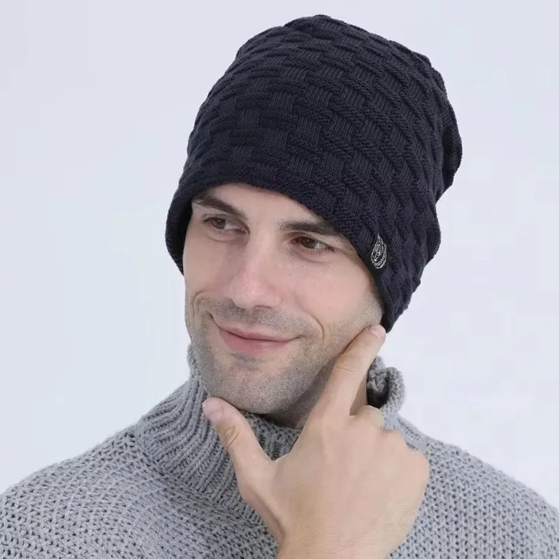 Mens Plush Lining Beanie Winte - Cycling Gear For Cold Weather review and price