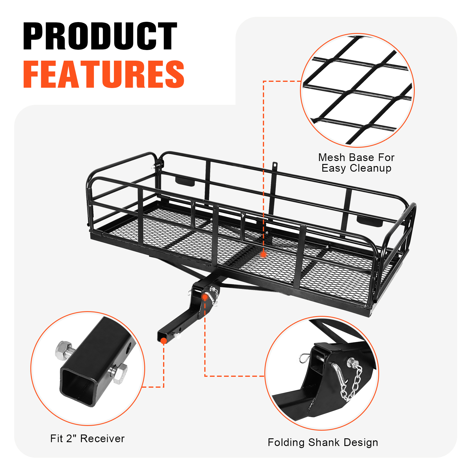 Heavy Duty Folding Trailer Hit - Bike Cargo Rack review and price