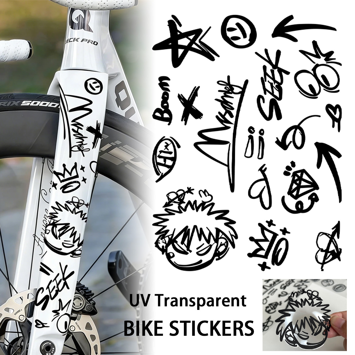 UV Transparent Graffiti DIY Bi - Aero Cycling Helmet review and price