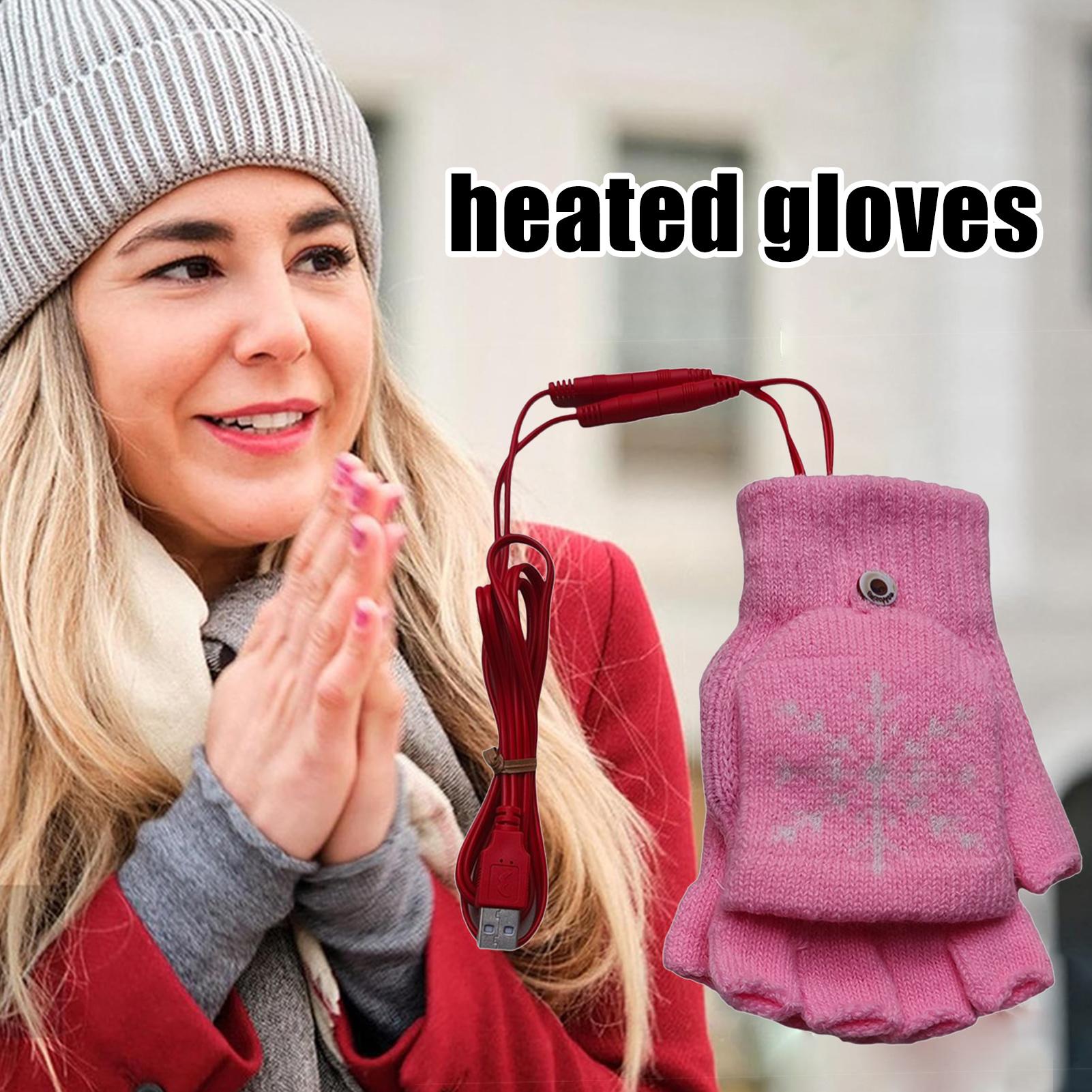 Heated Gloves Fingerless USB H - Cycling Gear For Cold Weather review and price