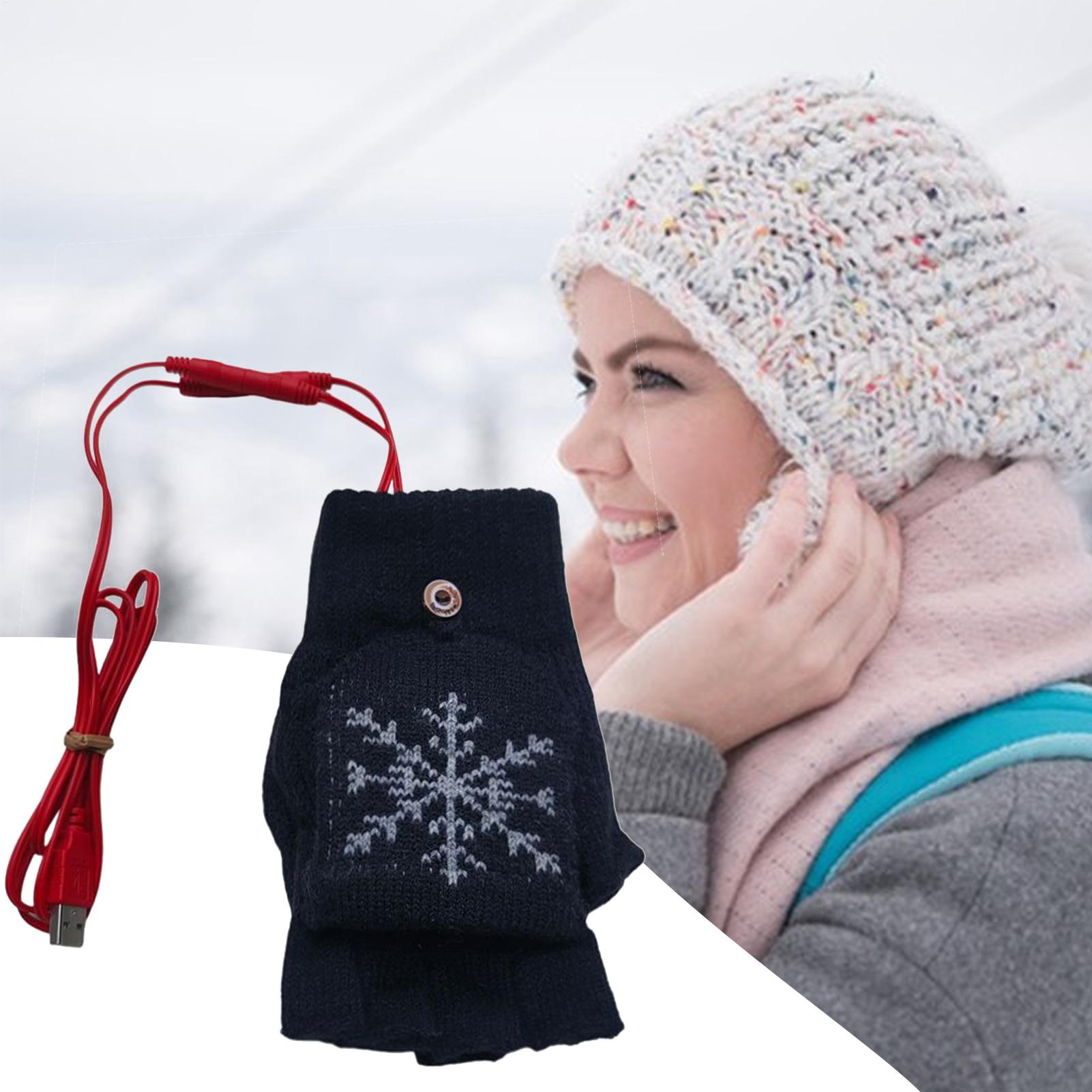 Heated Gloves Fingerless USB H - Cycling Gear For Cold Weather review and price