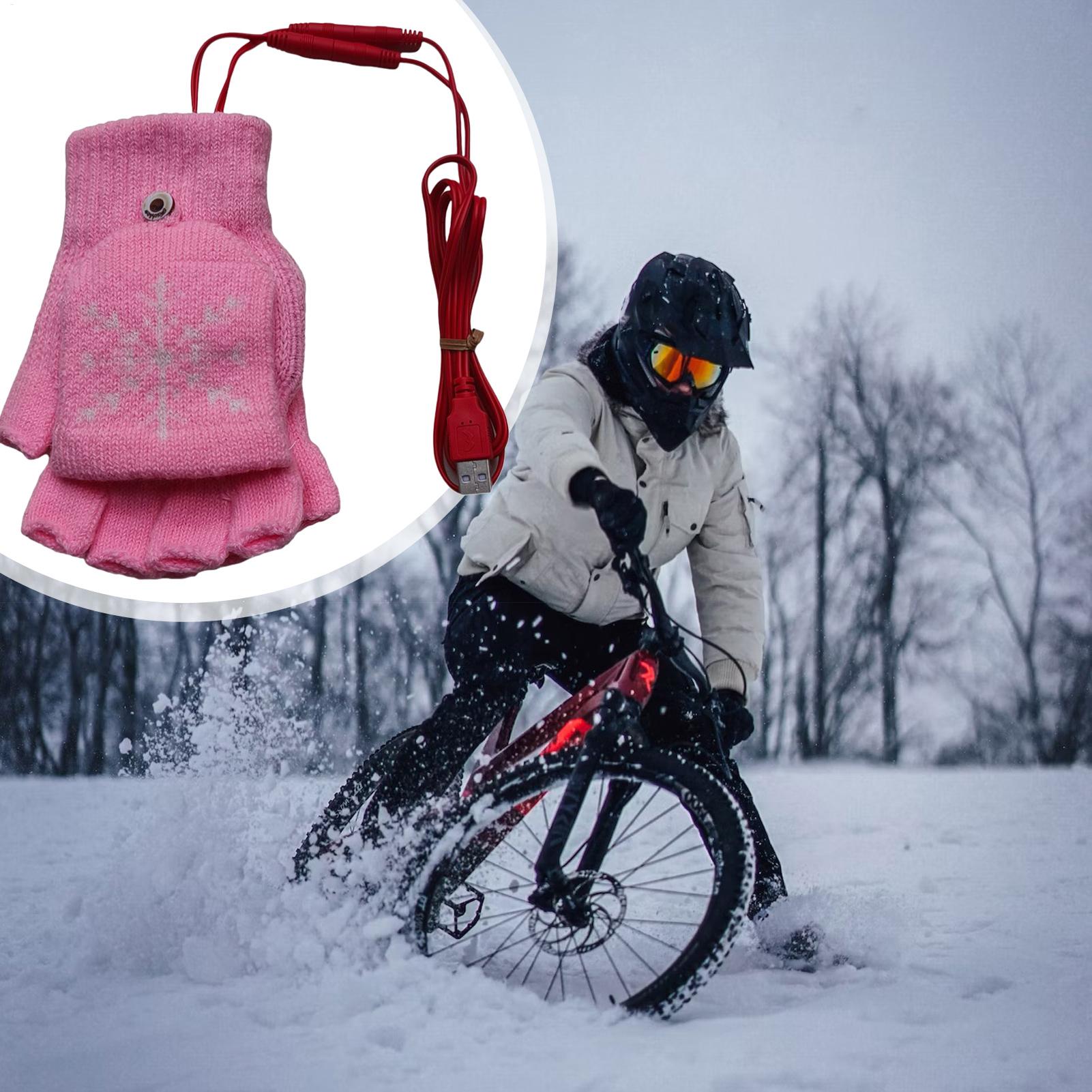 Heated Gloves Fingerless USB H - Cycling Gear For Cold Weather review and price