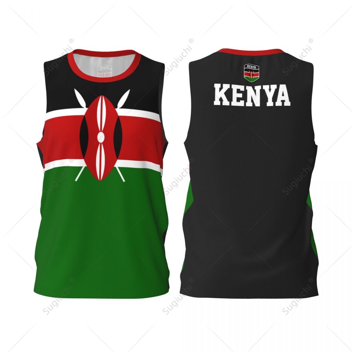 Kenya Flag Men Basketball Spor - Cycling Gear Kenya review and price