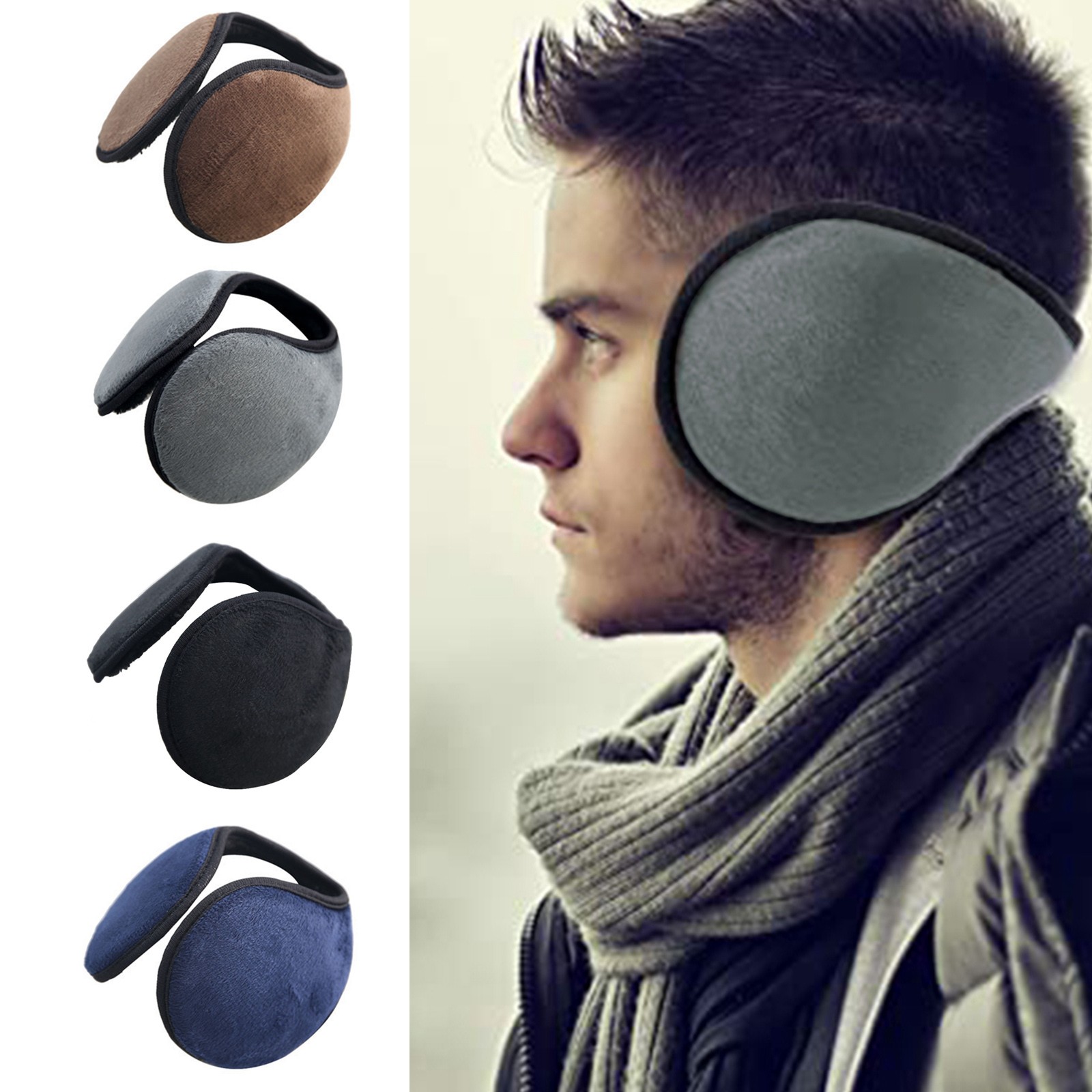Winter Ear Muffs Warm Fleece F - Cycling Gear For Cold Weather review and price