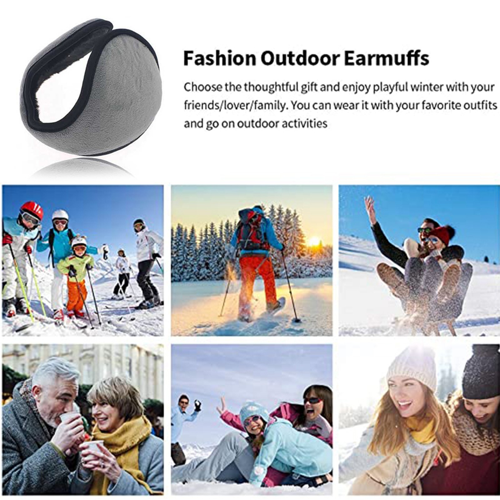 Winter Ear Muffs Warm Fleece F - Cycling Gear For Cold Weather review and price